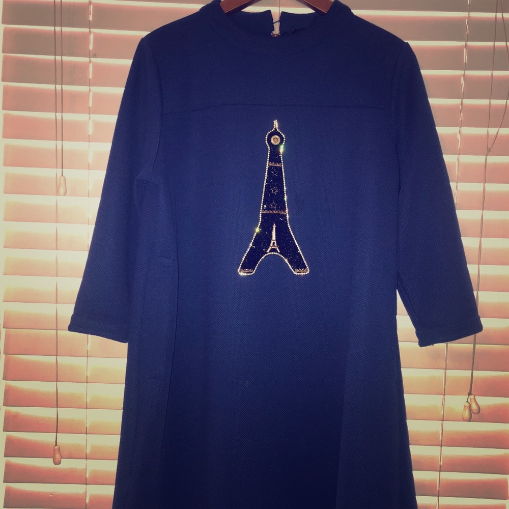 Vintage European Eiffel Tower Tunic